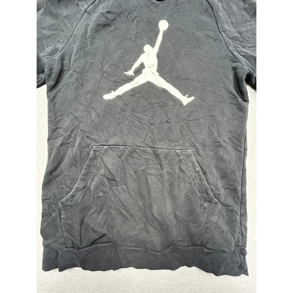 Jordan Jumpman Pullover Hoodie Cotton Polyester Black S Mens